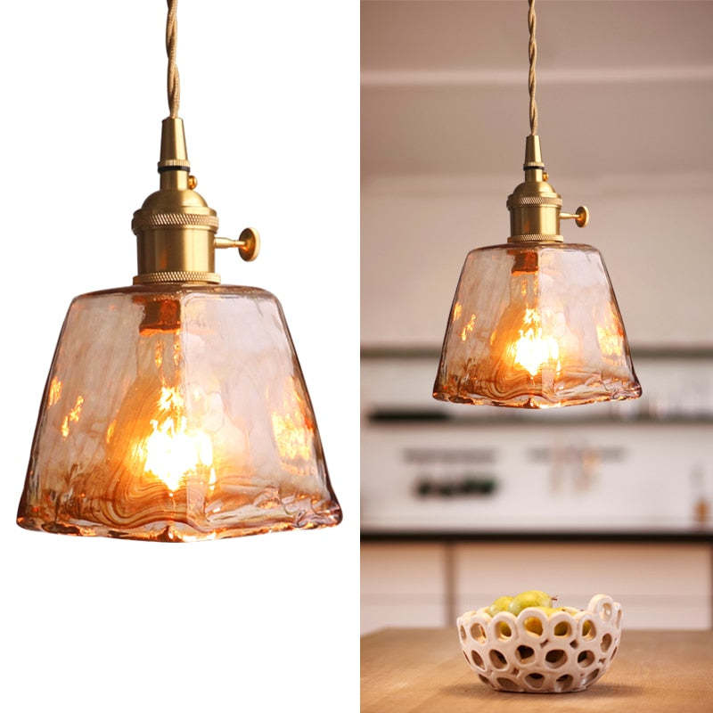 Aurello | Retro LED viseća lampa u zlatnom metalu | Orntli