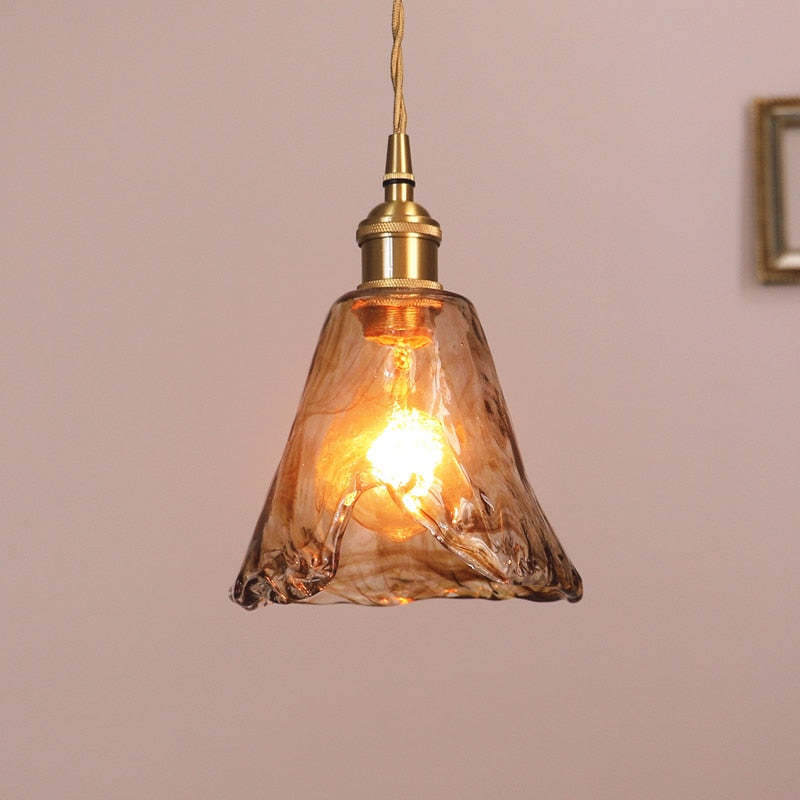 Aurello | Retro LED viseća lampa u zlatnom metalu | Orntli