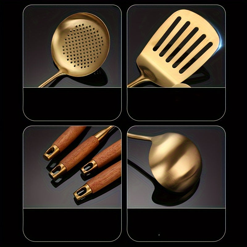 Set Peralatan Dapur Keluli Tahan Karat Mewah