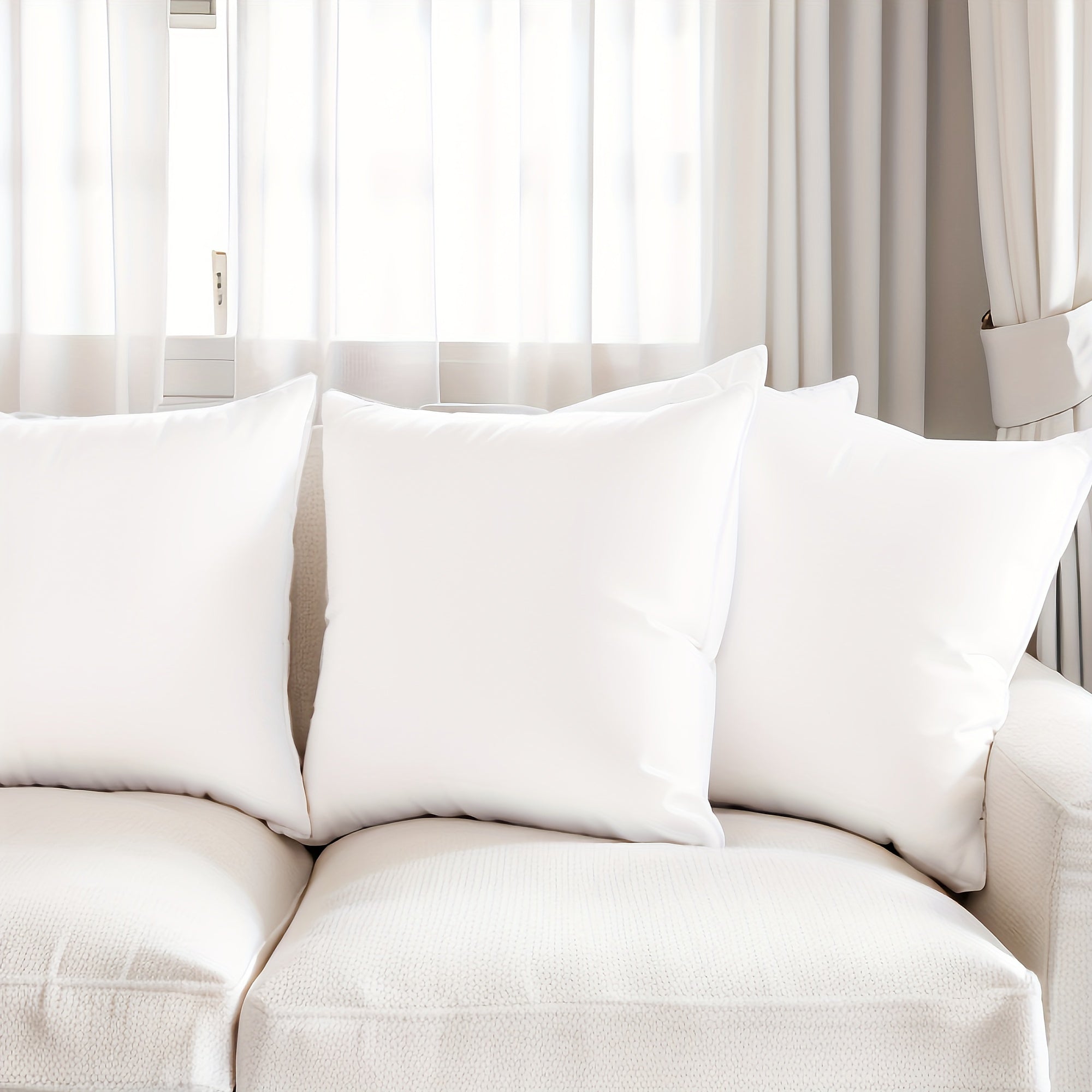 סט מילוי כריות היפואלרגני Orntli SereneNest, 4 ריבועים, תמיכה יציבה