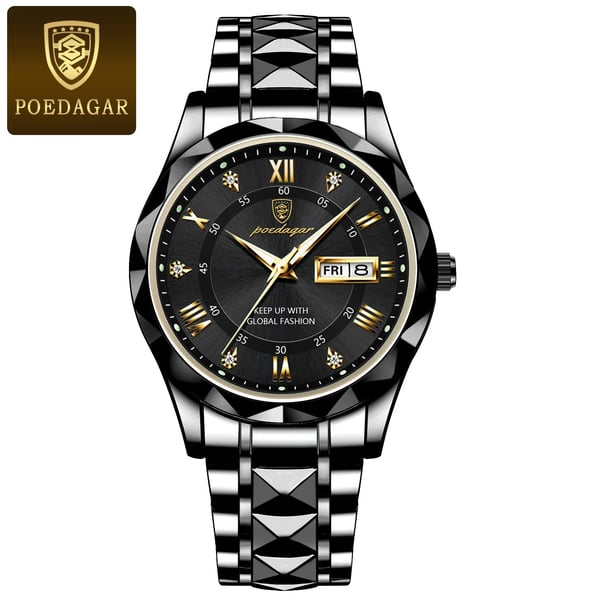 Reloj de pulsera de lujo impermeable AstraLux para hombre con función luminosa