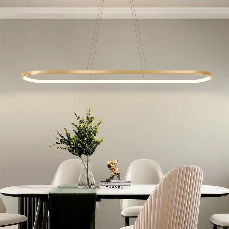 Lampada a sospensione ovale minimalista Junel