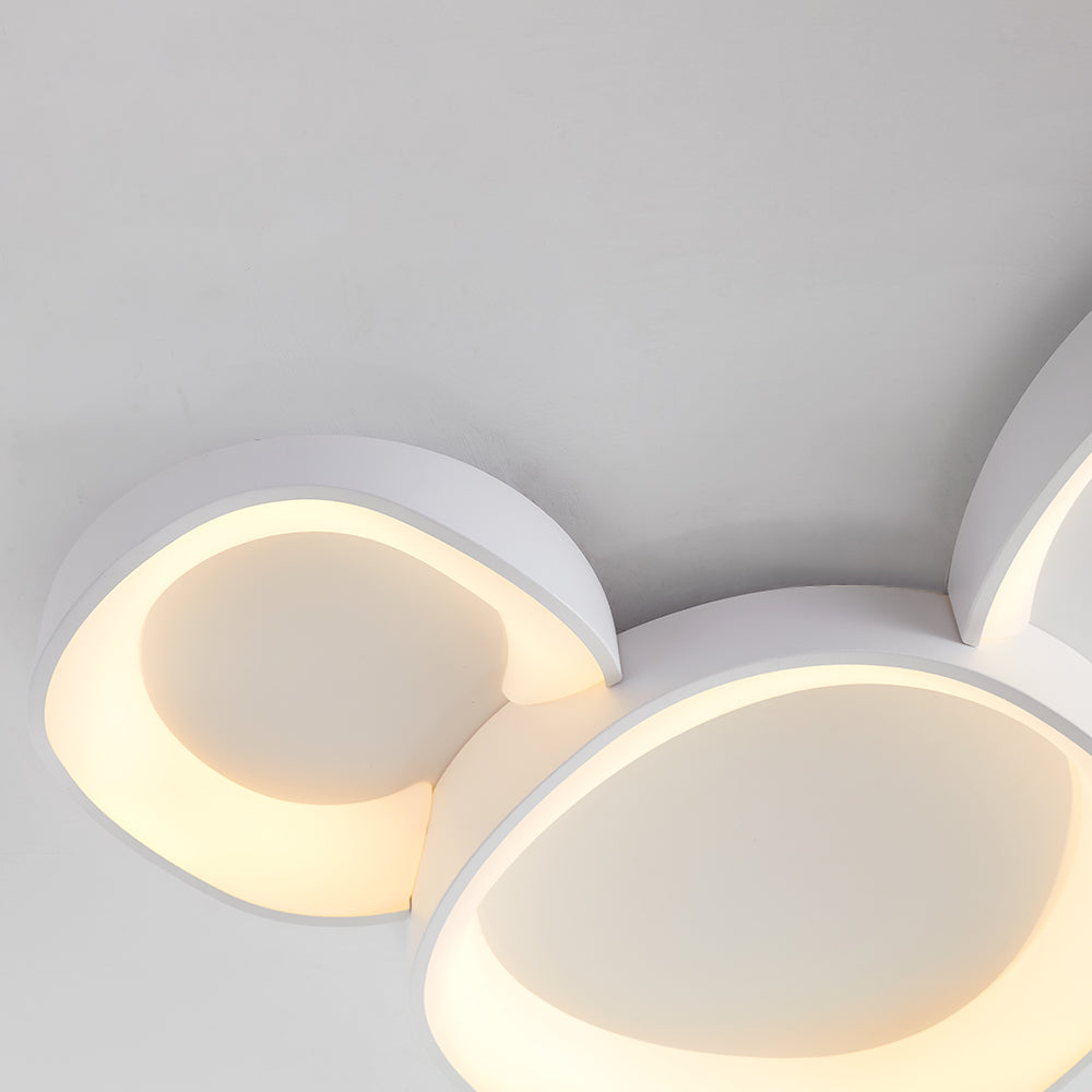 Arisha plafondlamp — moderne golf, dimbaar in drie kleuren