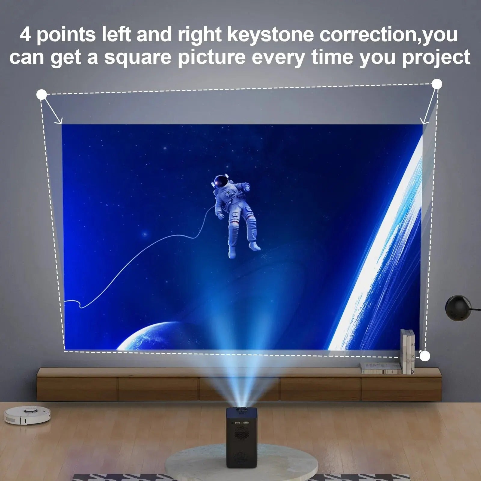 LumaNova WiFi 4K Inteligentny Przenośny Projektor Edycja Pro