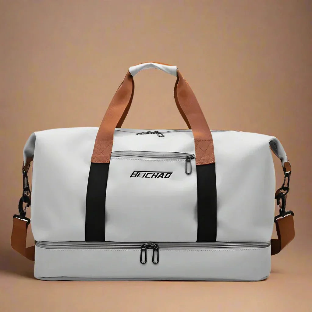 Borsa da Viaggio Impermeabile AeroGuard con Scomparto per Scarpe e Separazione Bagnato-Asciutto