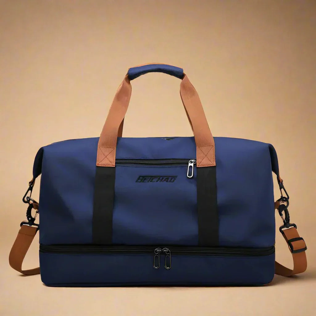 Borsa da Viaggio Impermeabile AeroGuard con Scomparto per Scarpe e Separazione Bagnato-Asciutto