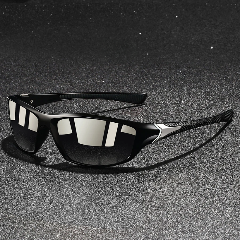AeroView férfi polarizált napszemüveg UV400 védelemmel, könnyű fémkerettel