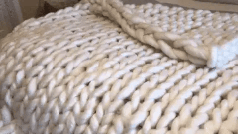Coperta Morbida Intrecciata NestHaven per il Comfort Domestico e Coccole