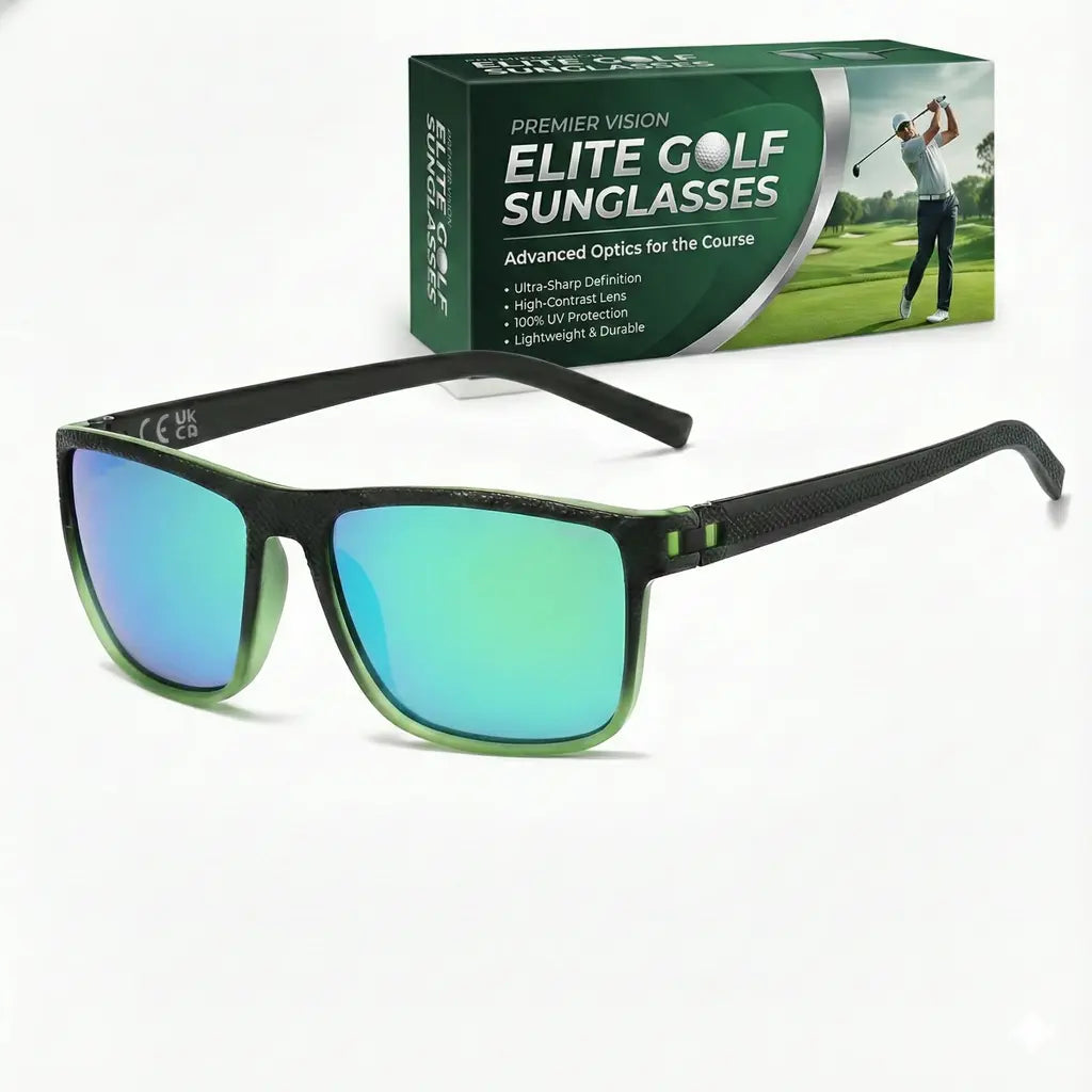 Ochelari polarizați pentru găsirea mingilor de golf – lentile cu contrast, UV400, ușori, 18 g