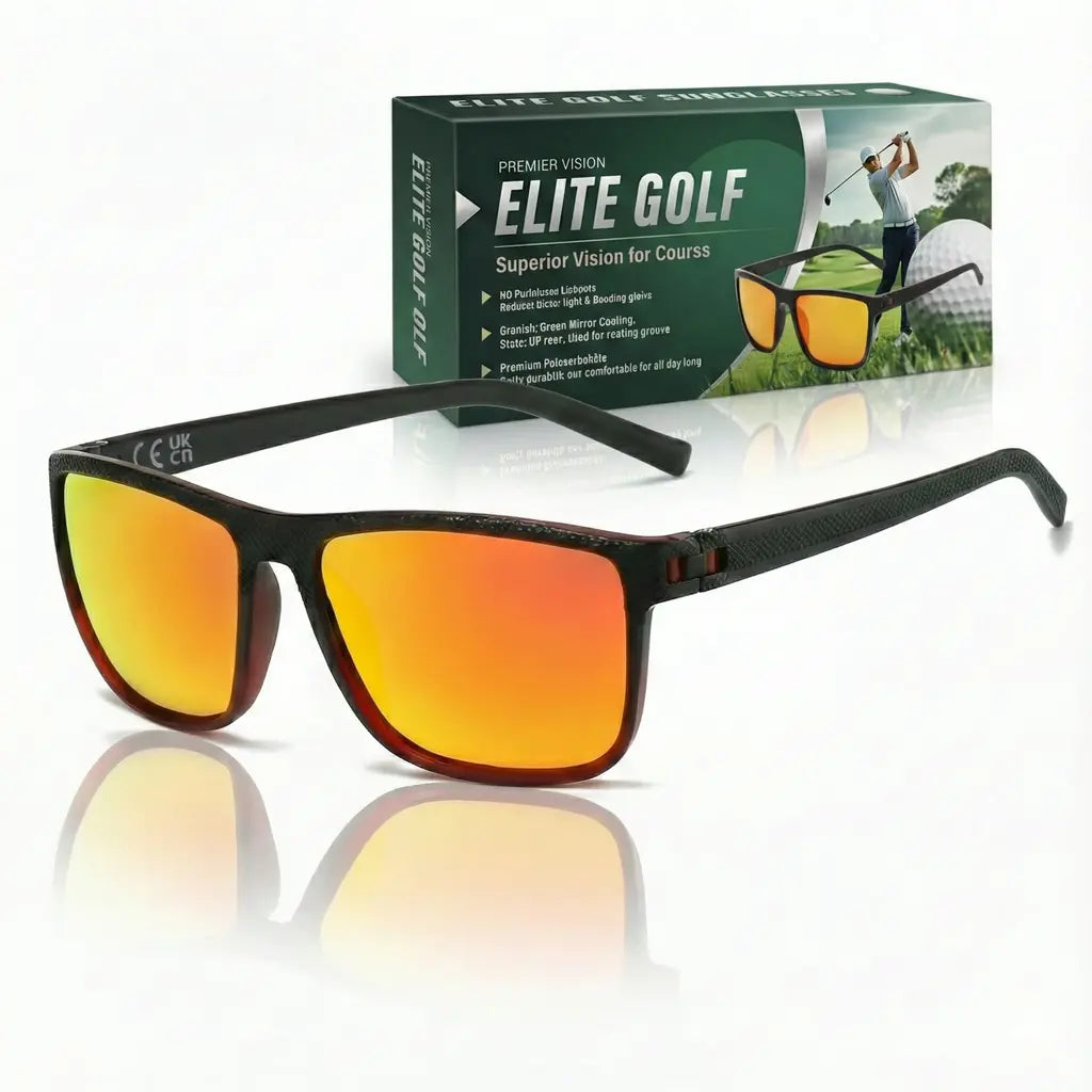 Ochelari polarizați pentru găsirea mingilor de golf – lentile cu contrast, UV400, ușori, 18 g