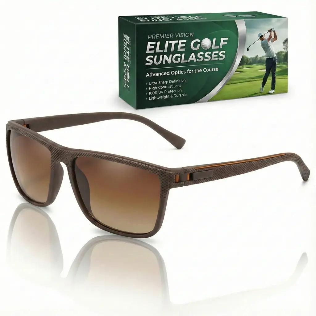 Ochelari polarizați pentru găsirea mingilor de golf – lentile cu contrast, UV400, ușori, 18 g