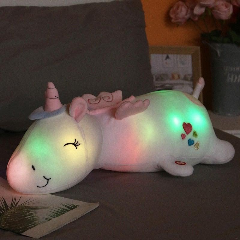 Büyülü Uyku Konforu İçin Işıklı Unicorn Peluş Oyuncak