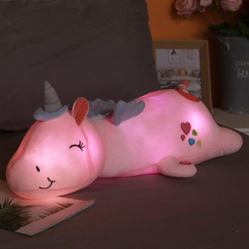 Büyülü Uyku Konforu İçin Işıklı Unicorn Peluş Oyuncak