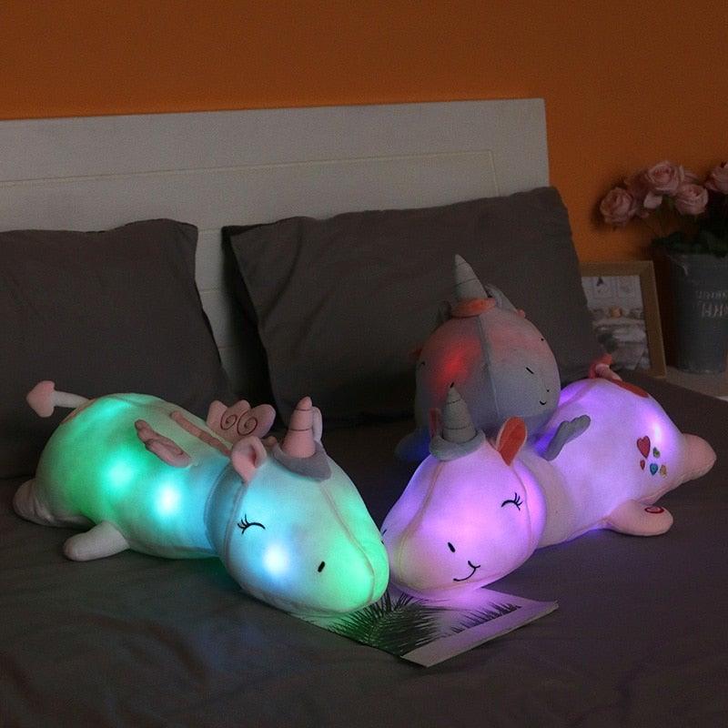 Büyülü Uyku Konforu İçin Işıklı Unicorn Peluş Oyuncak