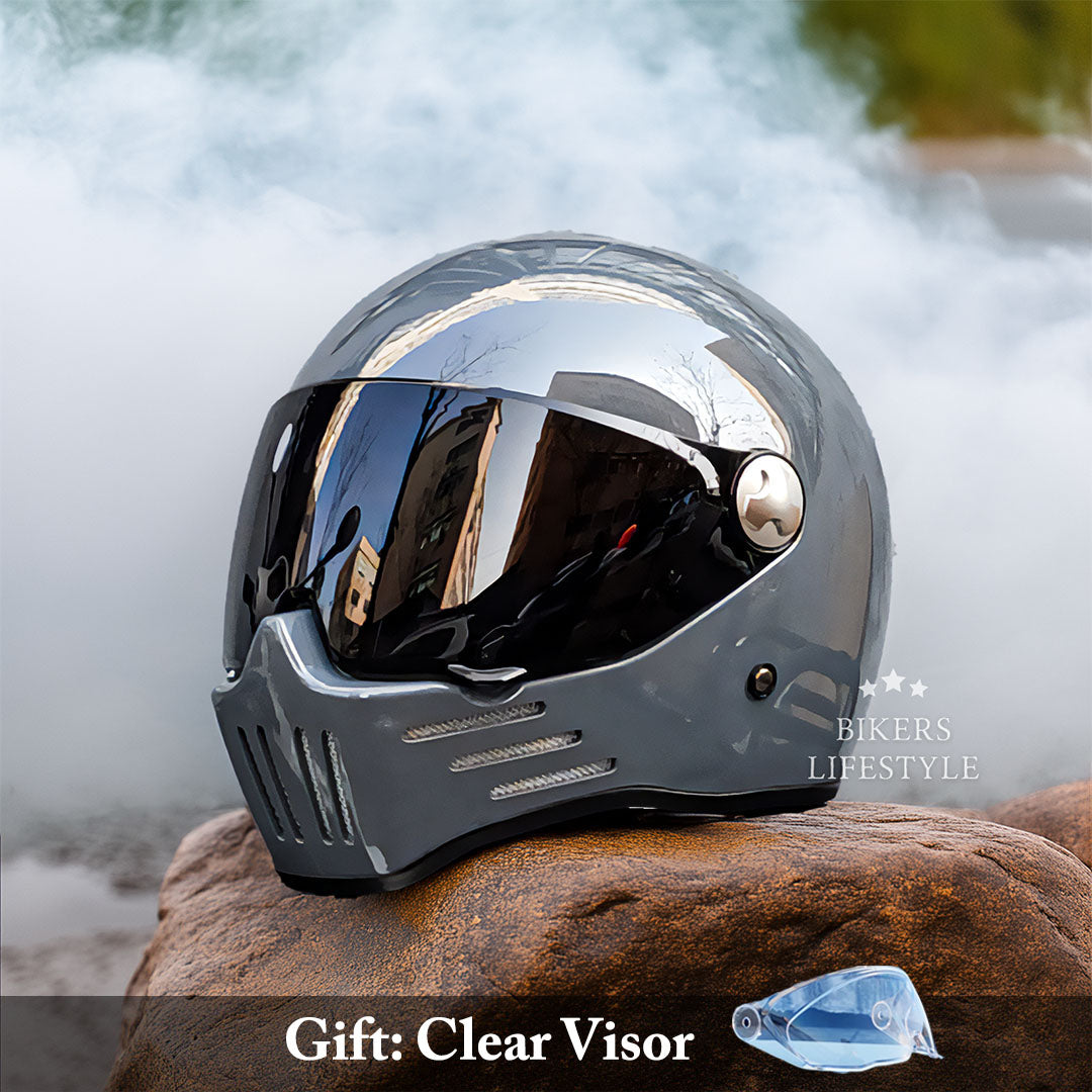 ApexTrail Full Face Cruiser Motorcycle Helmet DOT And ECE Approved