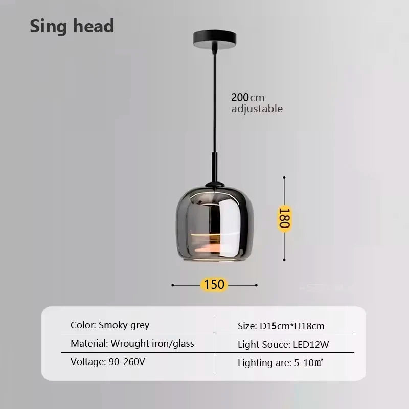 Nova Glas LED Hanglamp Modern Luxe Kroonluchter