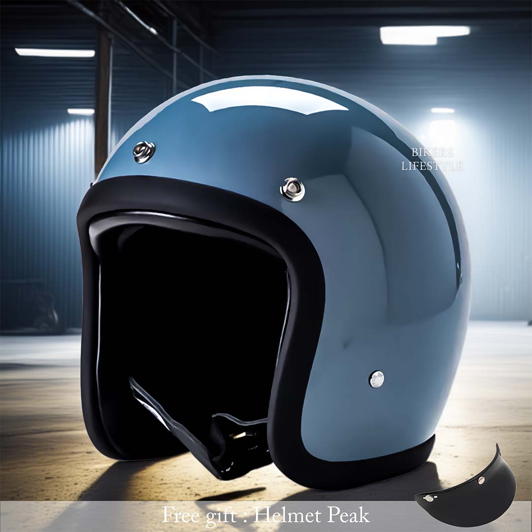 Casque de moto ancien profil bas certifié DOT et ECE