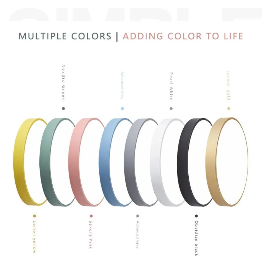 Aelora | Nordic Wood Circular Ceiling Light with Warm Glow