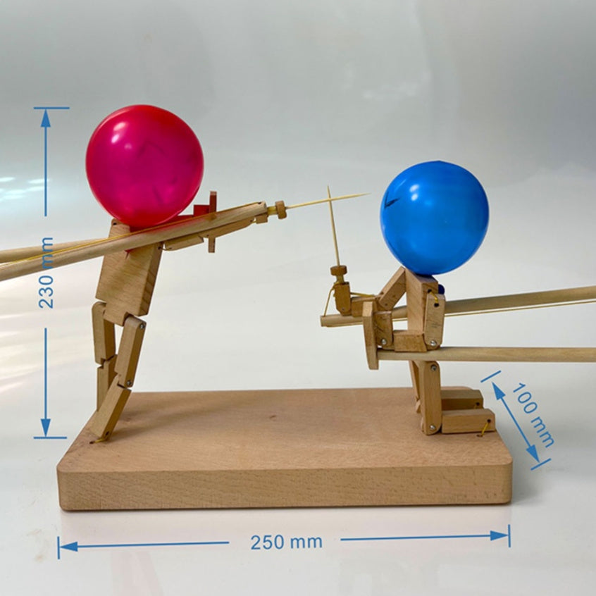 Wooden Duelers Balloon Head Fighters | Orntli