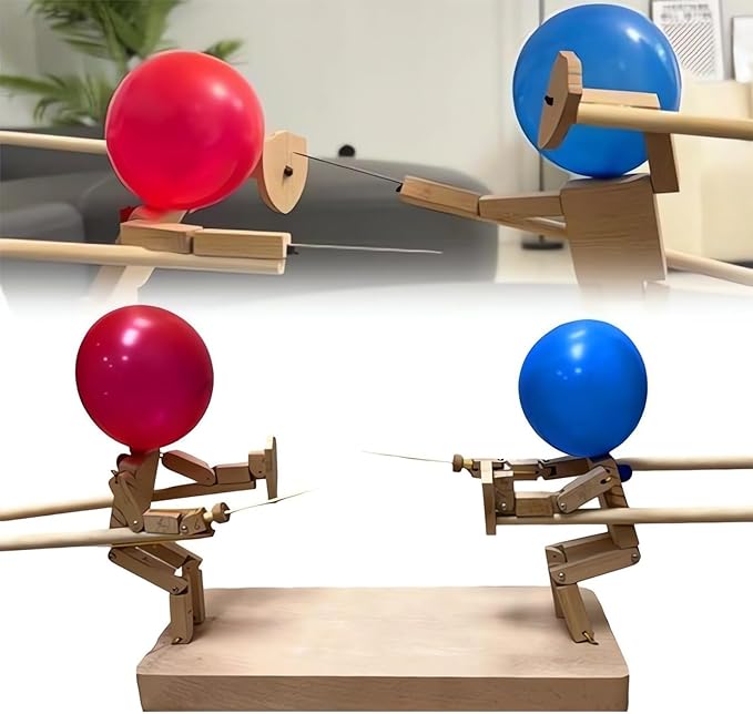 Wooden Duelers Balloon Head Fighters | Orntli
