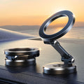 Magnetic Car Phone Holder - 360 Degree Rotating - Foldable - Zinc Alloy & ABS - Universal Fit