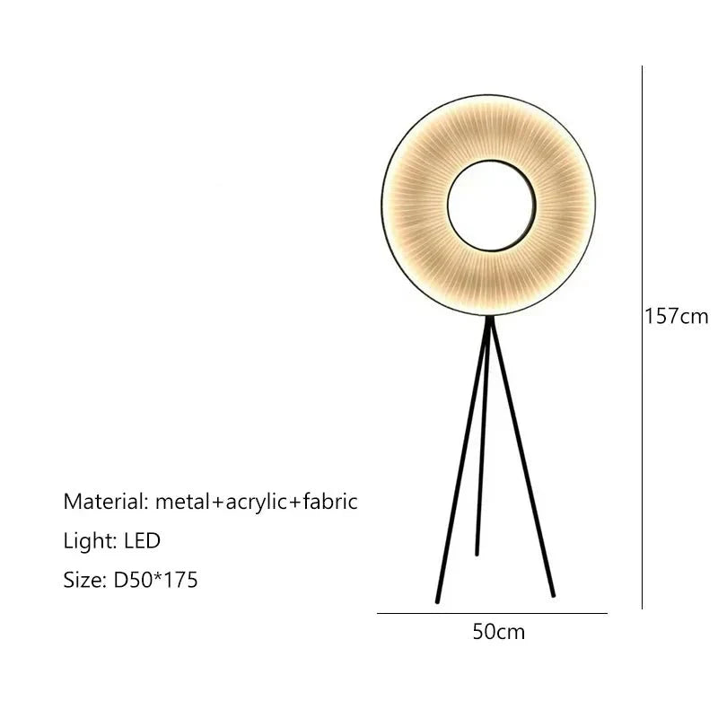 Lumen Halo gulvlampe av Orntli minimalistisk samtids stuelampe