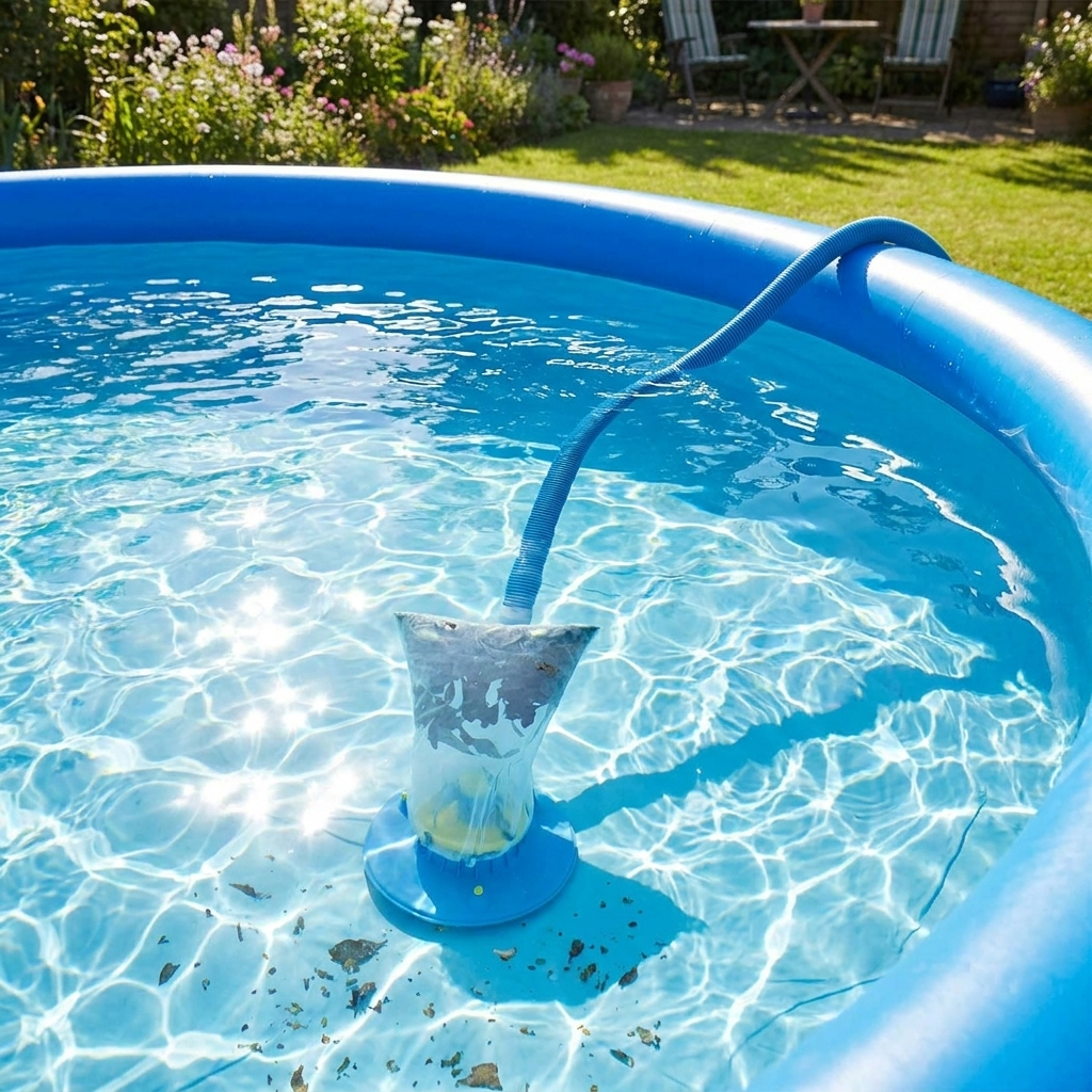Aspirator pentru piscină - Aspirare prin furtun - Fără substanțe chimice - Sac filtrant reutilizabil - Pentru piscine și spa-uri