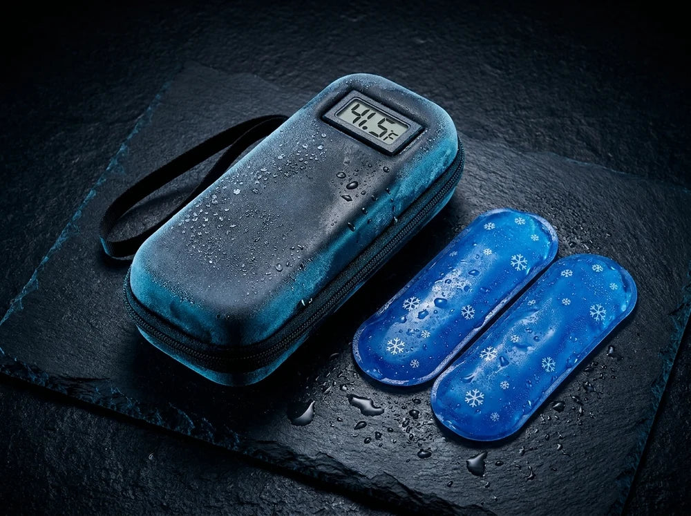 Insulin Cooling Travel Case with Temperature Display