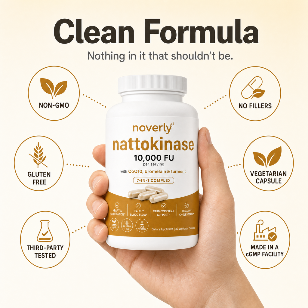 Nattokinaz 10.000 FU Kapsülleri – CoQ10 ile Günlük Dolaşım Desteği, 30 Adet