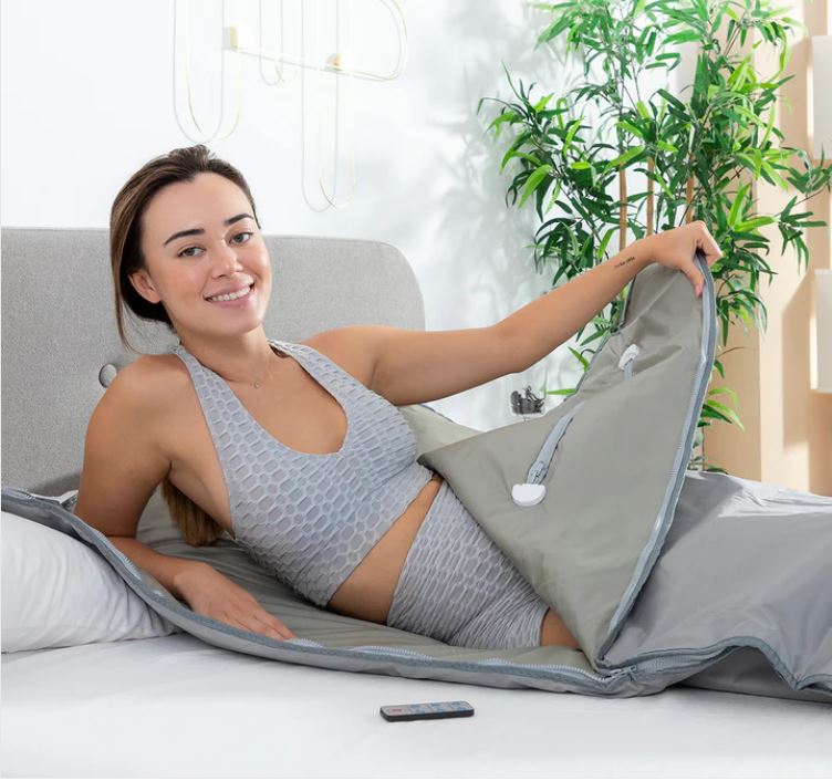 Infrared Sauna Blanket – Adjustable Heat up to 80 °C, Remote Control, Foldable