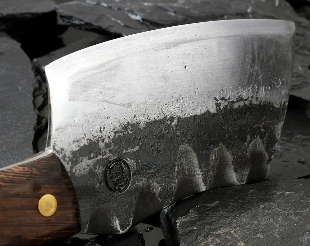 Coltello da macellaio artigianale in acciaio ad alto tenore di carbonio