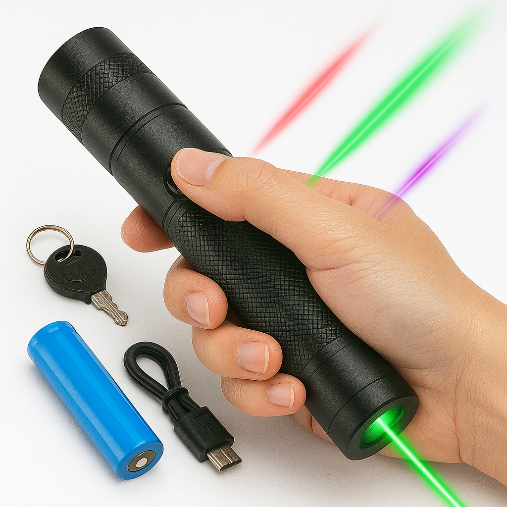 NovaBeam Langstrecken-Laserpointer-Taschenlampe Langstrecken