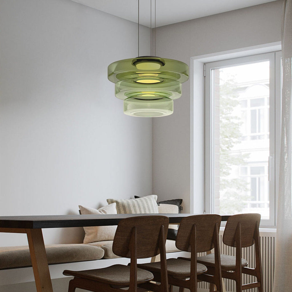Suspension en verre à plusieurs niveaux Jojo