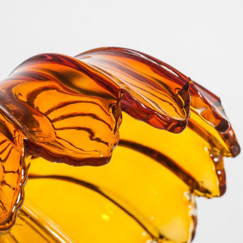 Glas Lotusblomma Hänge LED-lampa i Vintage Stil - Glödlampa Ingår