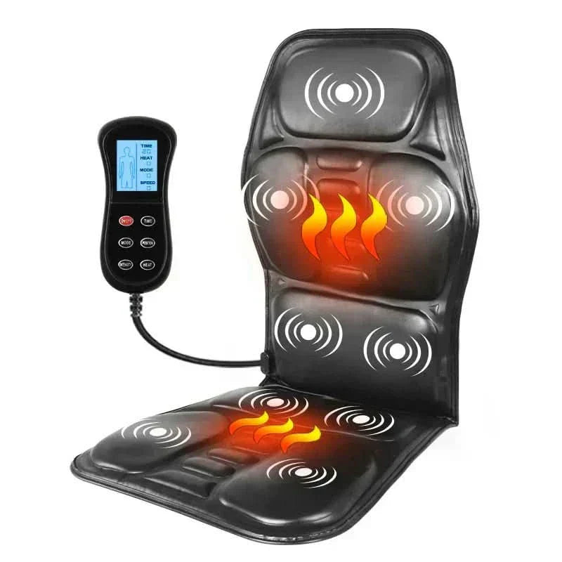 Cojín masajeador eléctrico para la espalda CalmWave, con calor y vibraciones suaves, para uso doméstico