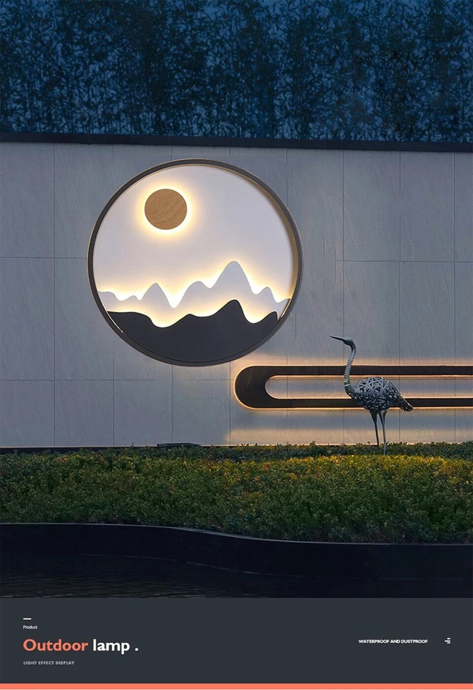 Utomhus Sol Horizon Lampa