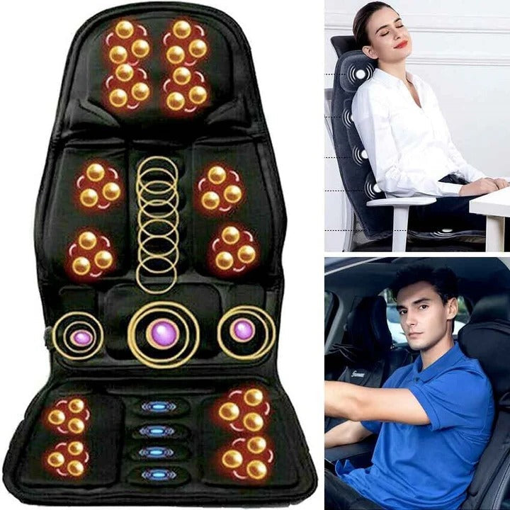 NovaFlex 8-mode massagepude med opvarmet nakkepude og rygstøtte