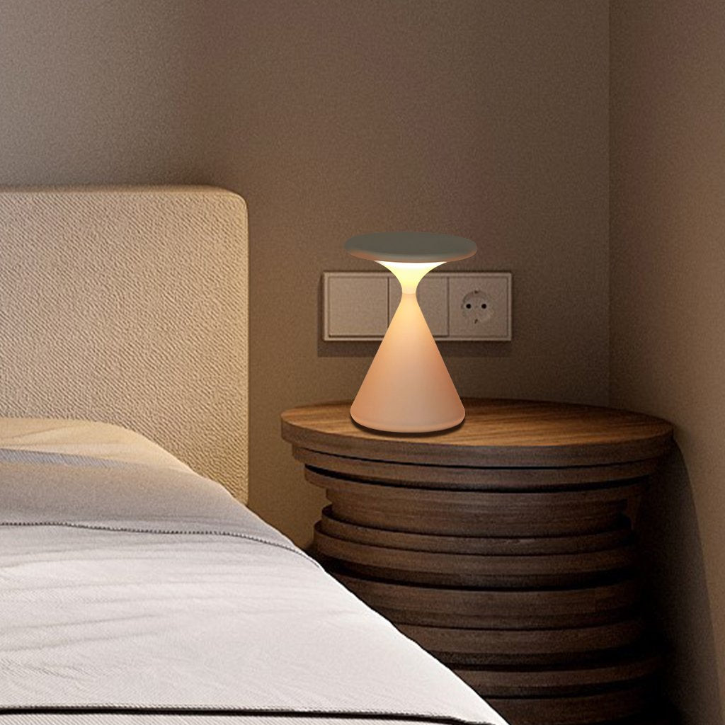 LuminaHour Wireless Hourglass Table Lamp for Modern Homes