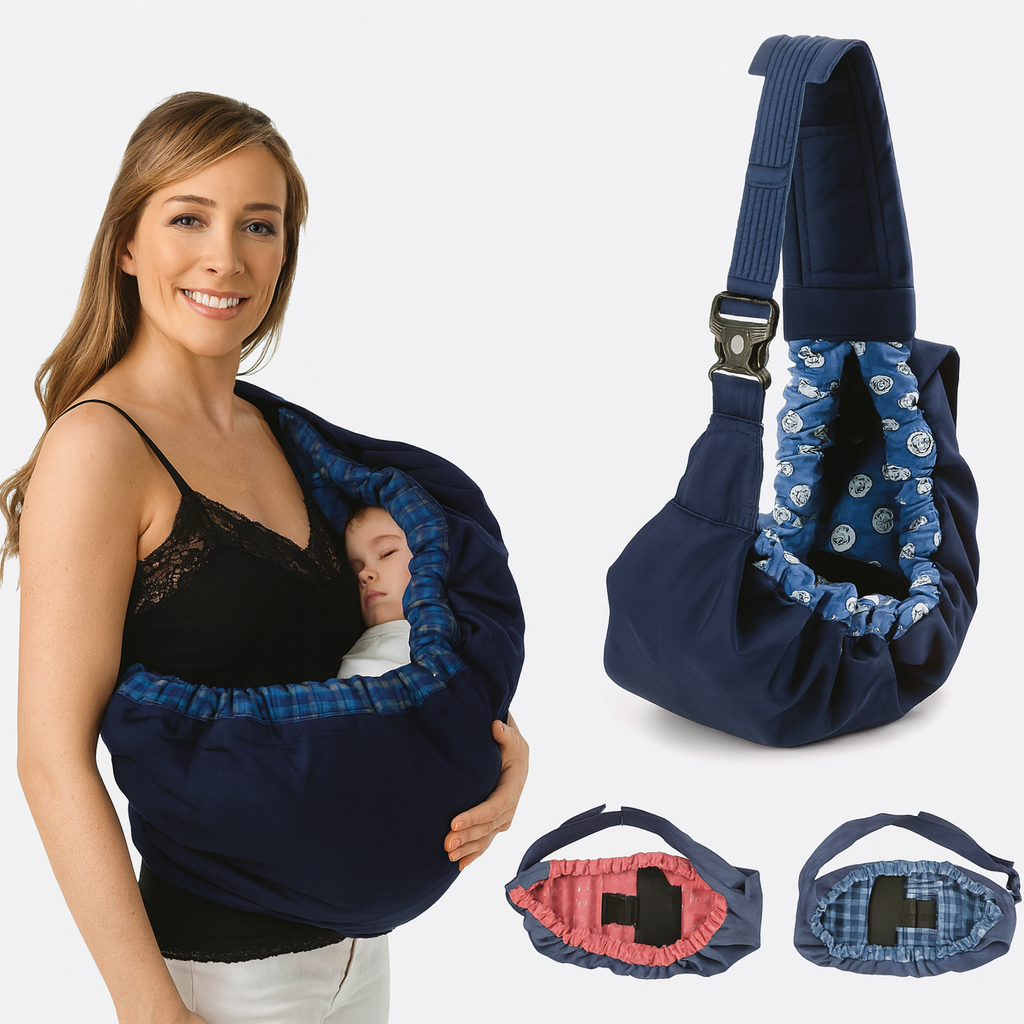 NurtureEase 可调节婴儿背带，舒适且适合哺乳姿势