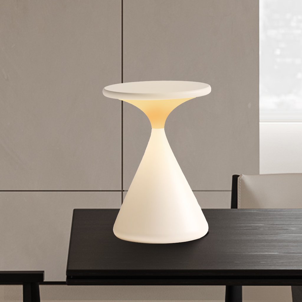 LuminaHour Wireless Hourglass Table Lamp for Modern Homes