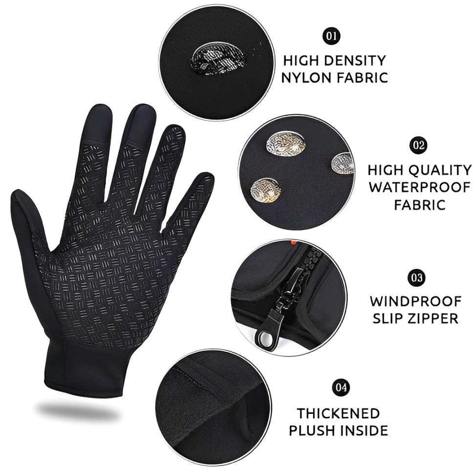 NovaFlex Fahrradhandschuhe Skihandschuhe für Herren und Damen