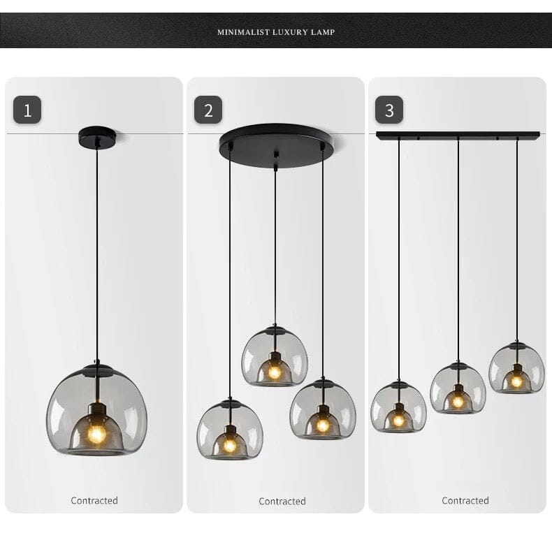 Lucento glasspendellamper | Orntli