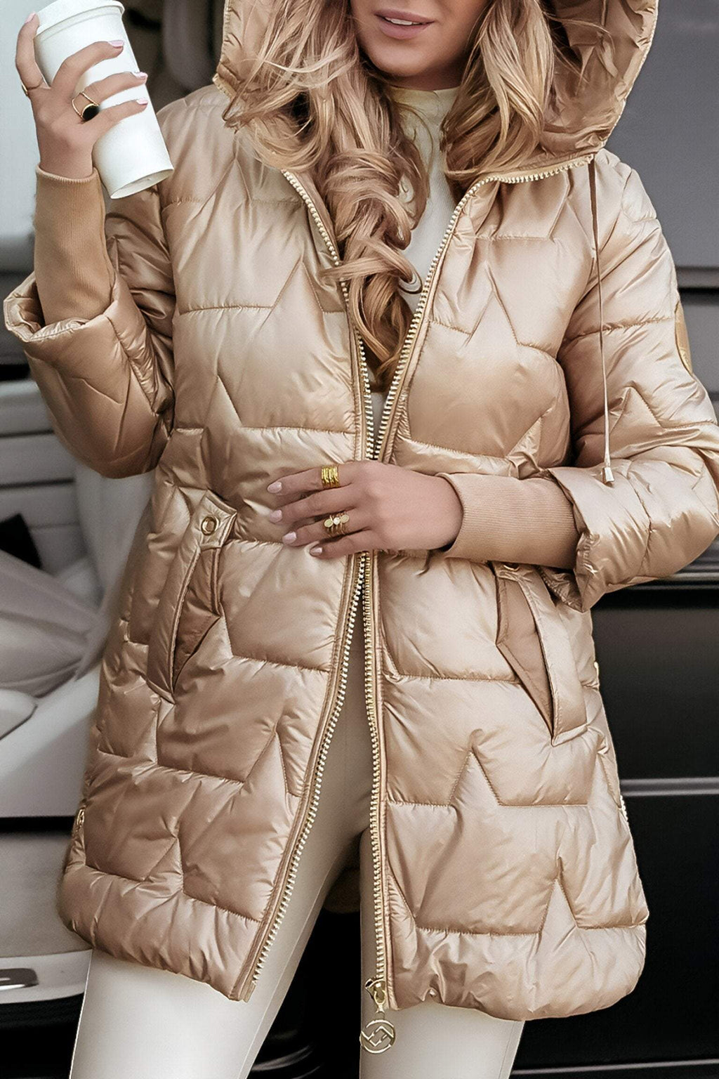 Astrid™ | Prošívaná bunda s kapucí