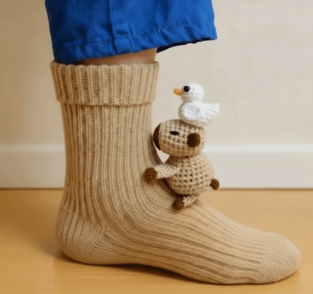 CozyNest House Socks For Home Relaxation With 3D Animal Accent And Non Slip