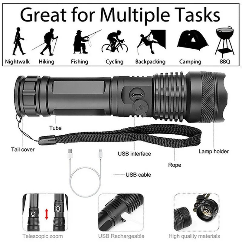 MaxPower™ - LED-es Kemping Zseblámpa