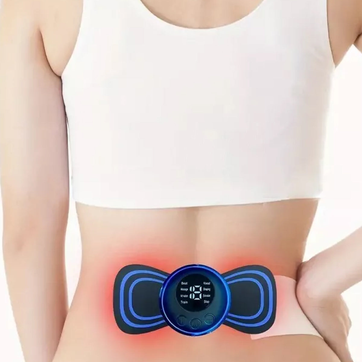 EMS neurokorrekciós terápiás készülék - elektromos impulzus stimuláció - 5 elektródapárna - távirányítós és USB-ről tölthető