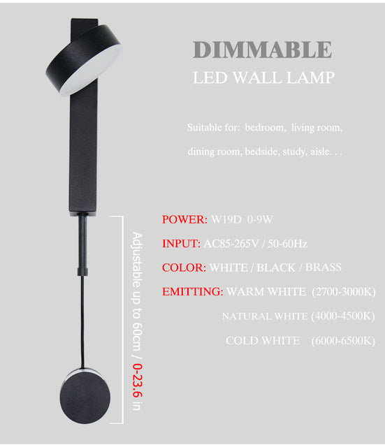 Lámpara de Pared Moderna NovaLume para Interiores del Hogar en Cualquier Habitación