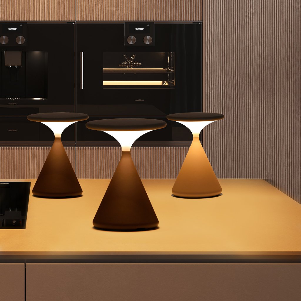 LuminaHour Wireless Hourglass Table Lamp for Modern Homes