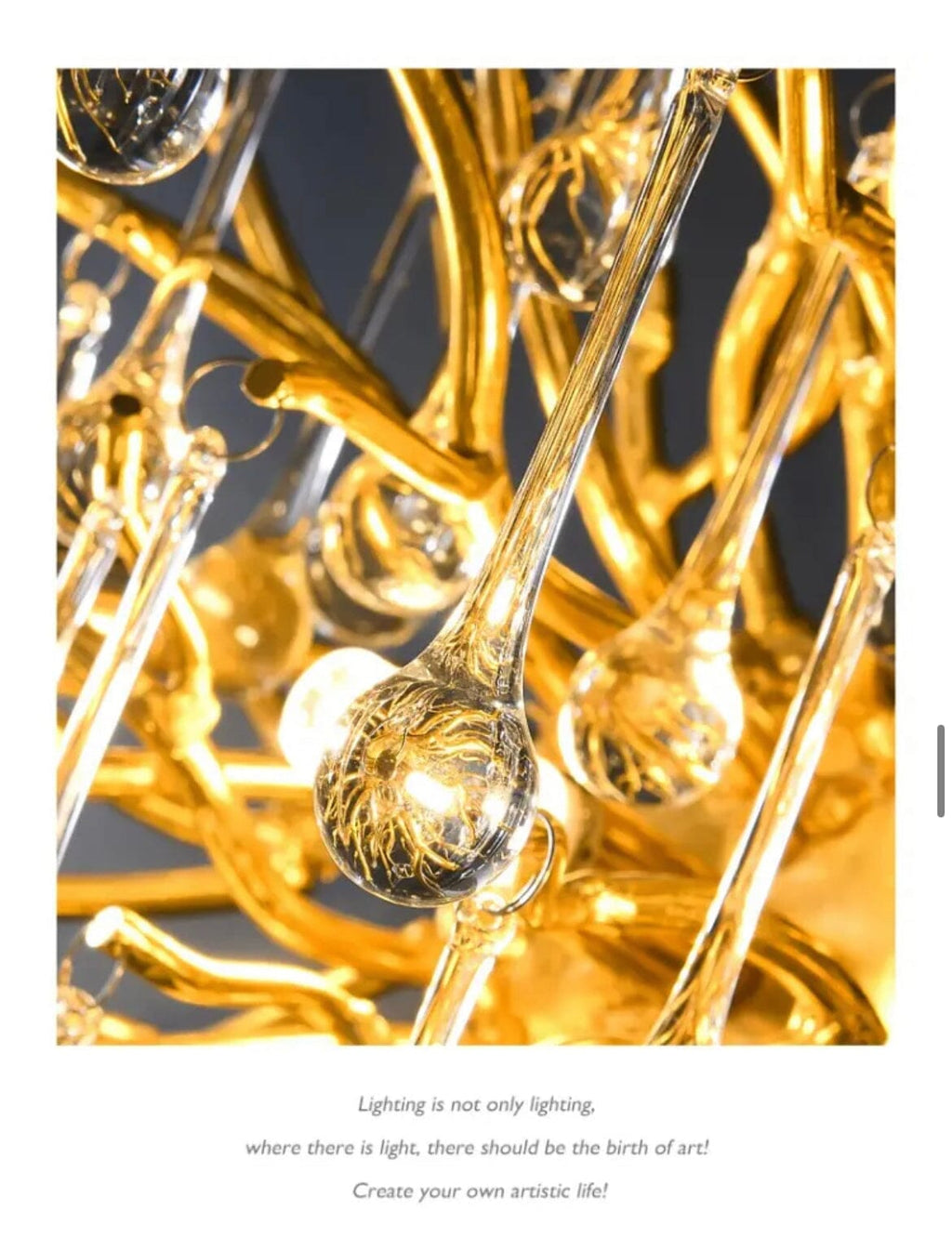 Lustre personnalisable Goutte d'eau