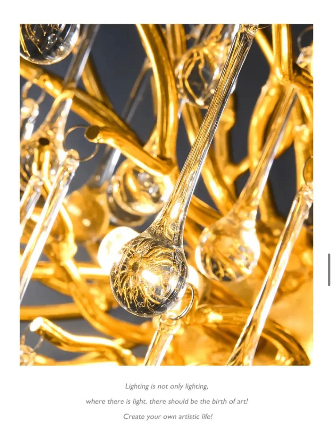 Lustre personnalisable Goutte d'eau